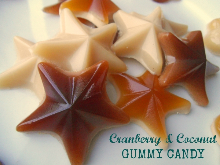 Gummy Candy with Cranberry Juice & Coconut Milk
