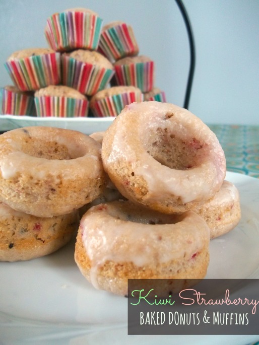 Kiwi Strawberry Donuts & Muffins