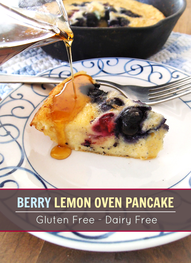 Berry Lemon Oven Pancake | Swirls and Spice