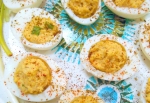 Za'atar Deviled Eggs | recipe by Swirls and Spice