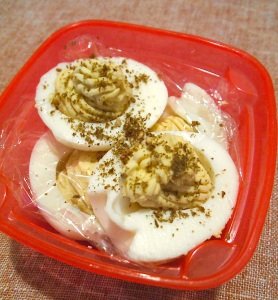 Za'atar Deviled Eggs - Packed for Lunch