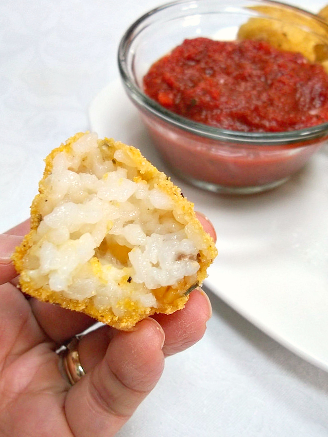 Arancini with Yellow Split Lentils | Swirls and Spice