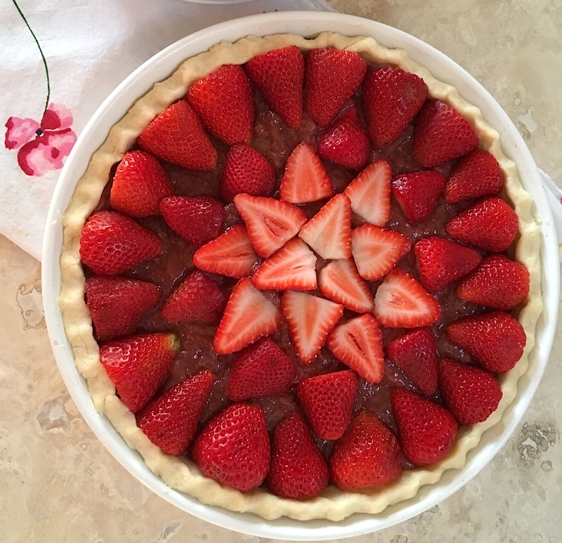 Strawberry Rhubarb Tart {Gluten Free Option} | Swirls and Spice