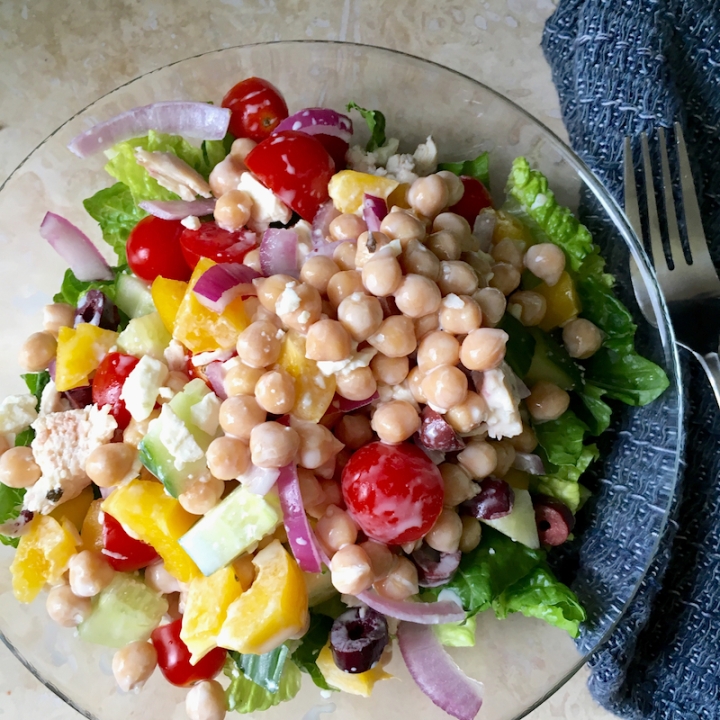 Mason Jar Greek Salad | Swirls and Spice | #grainfree