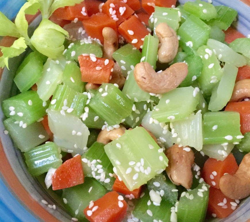 Cashew Celery Salad | Swirls and Spice