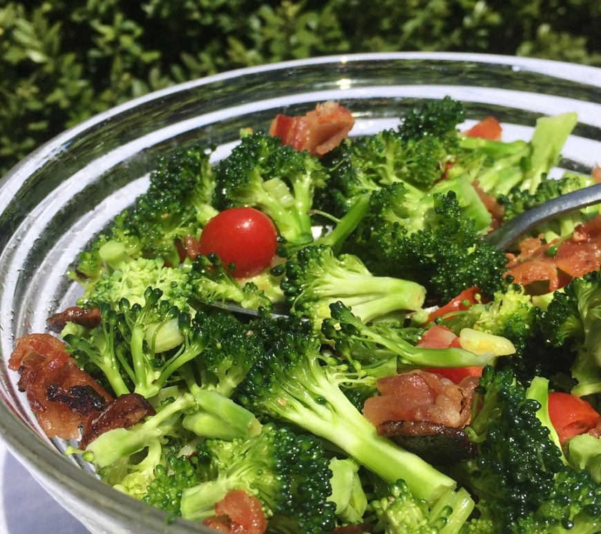 Broccoli Bacon Salad by Swirls and Spice